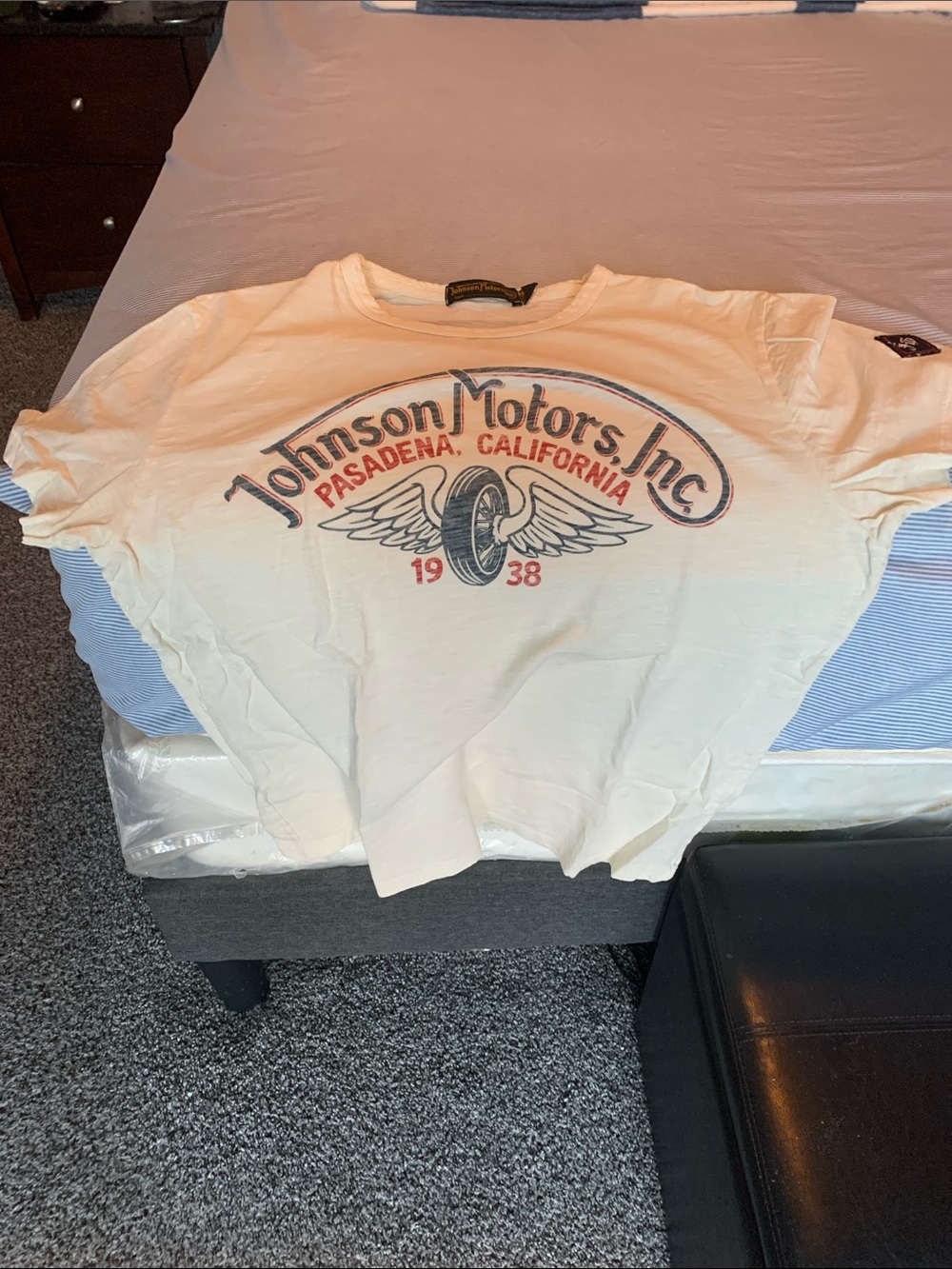 Johnson Motors t shirt (men’s size medium)